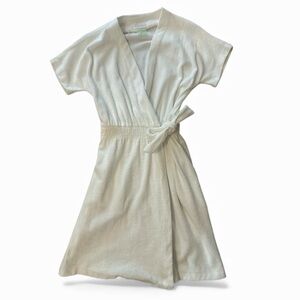 Vintage Evelyn Pearson Wrap Terry Cloth Dress